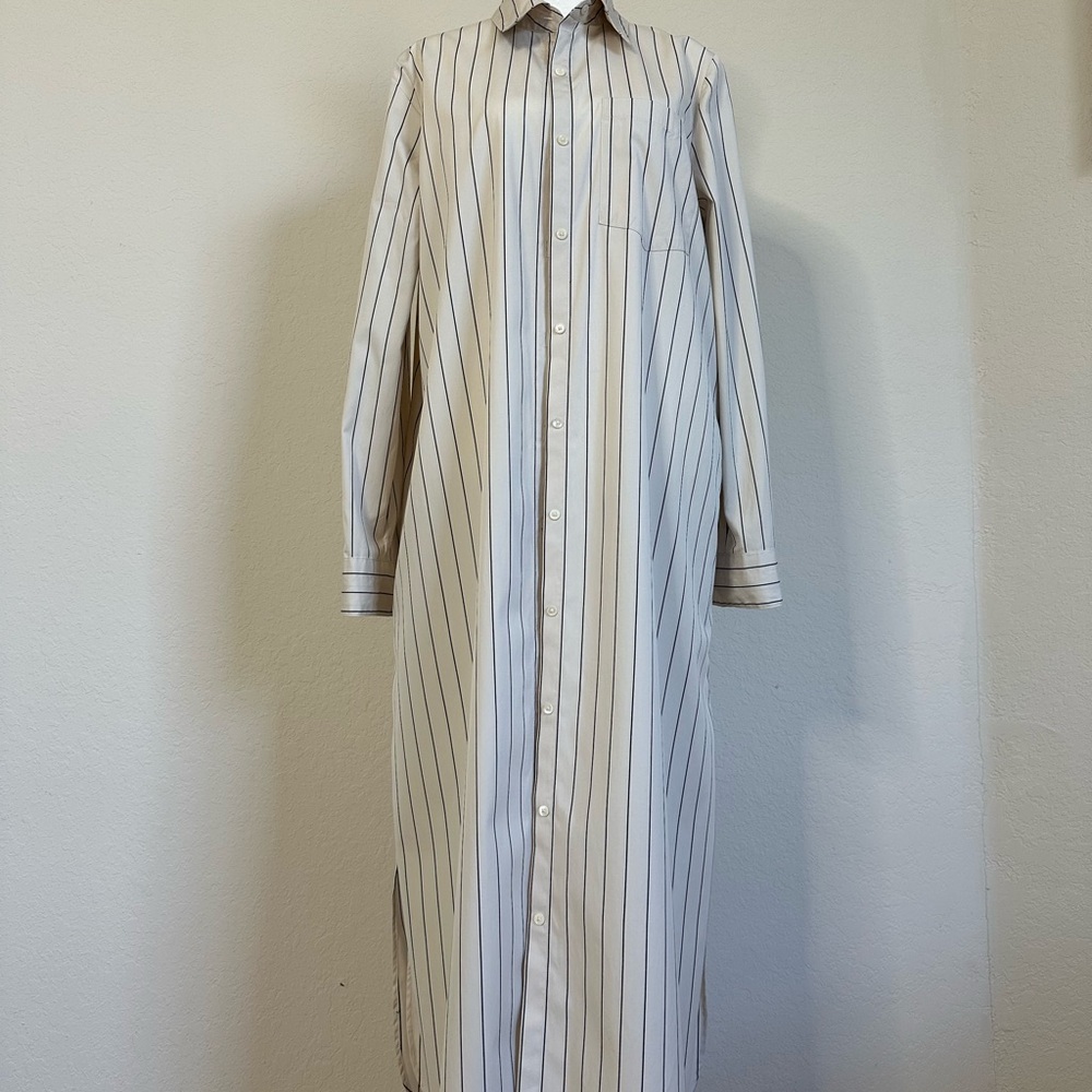 Banana Republic Striped Long Shirt Dress